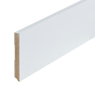 Wit gelakte plint Strak RAL 9010 120x15x2400 mm