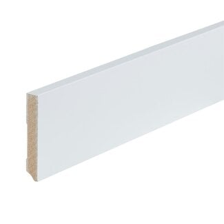 Wit gelakte plint Strak RAL 9010 90x15x2400 mm