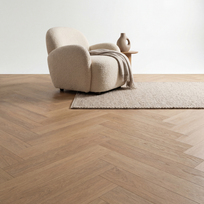 Altessa Visgraat Light Oak Plak PVC