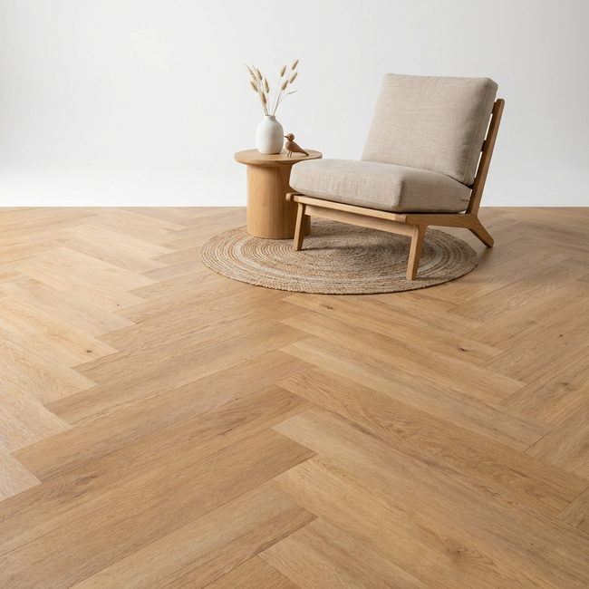 Madera Visgraat Warm Oak Plak PVC